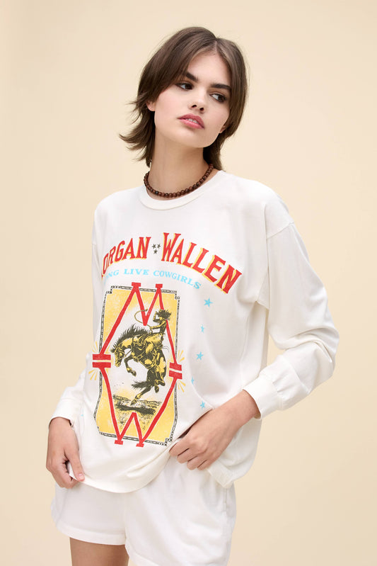morgan wallen long live cowgirls relaxed long sleeve