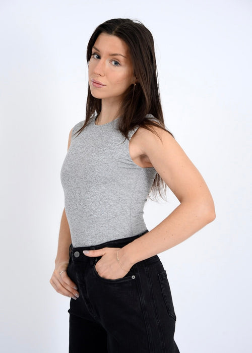 roxi sleeveless crewneck bodysuit