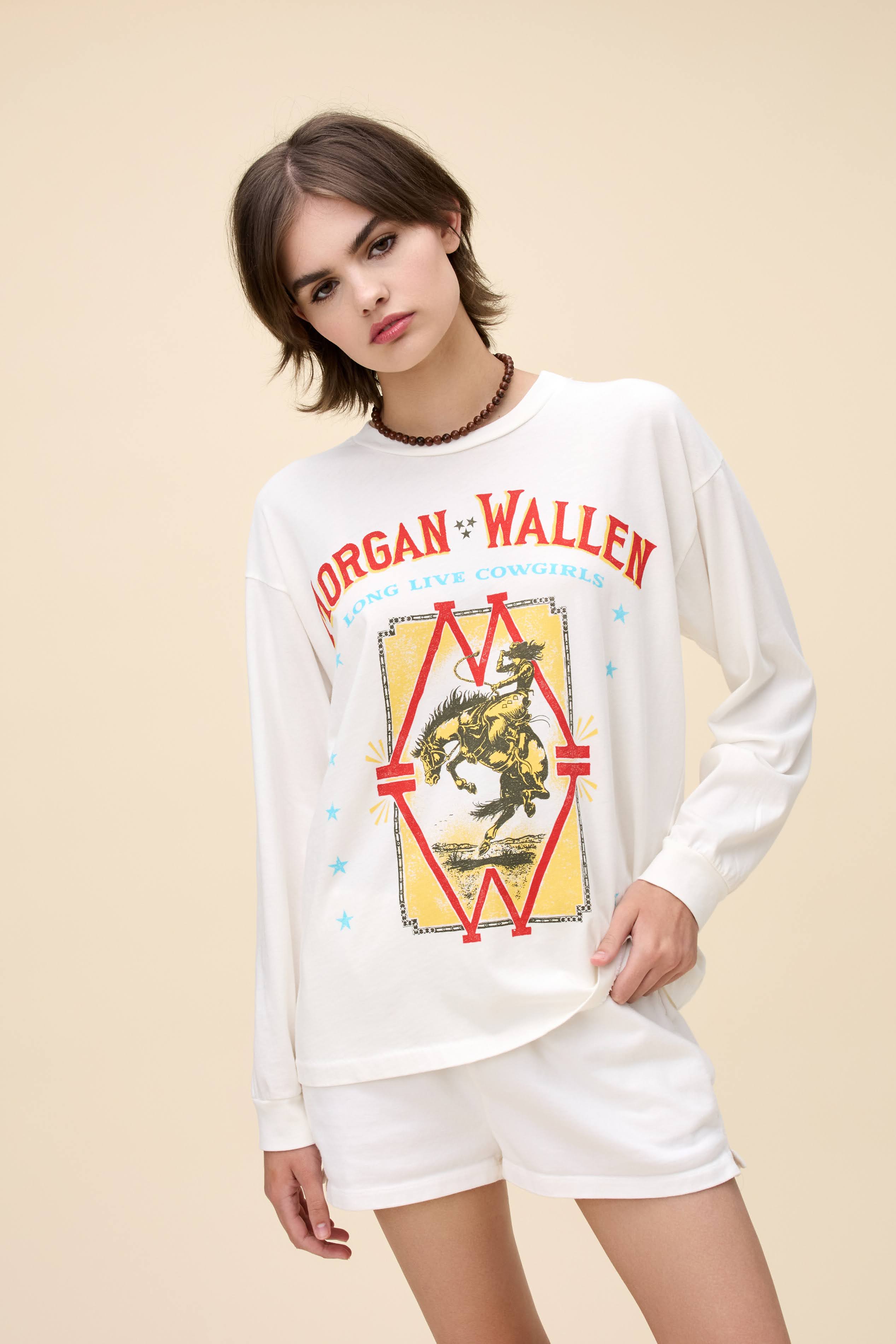 morgan wallen long live cowgirls relaxed long sleeve