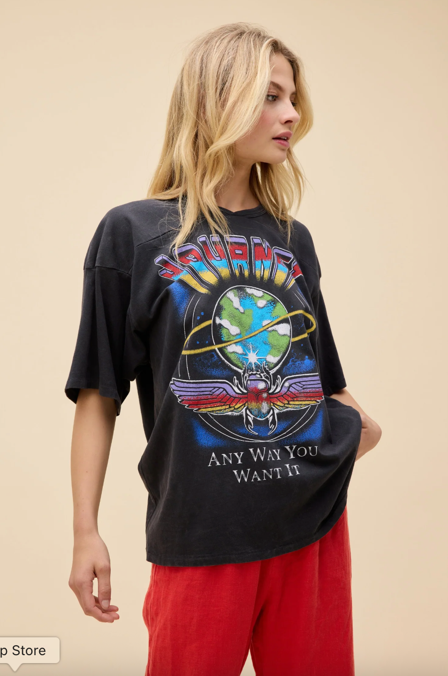 journey any way you want it oversized tee