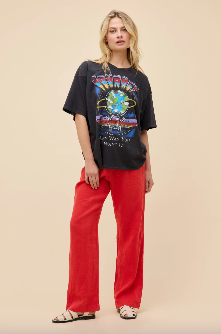 journey any way you want it oversized tee