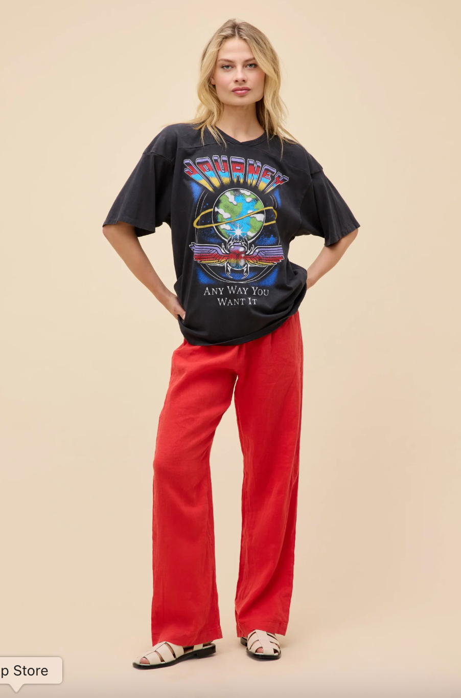 journey any way you want it oversized tee